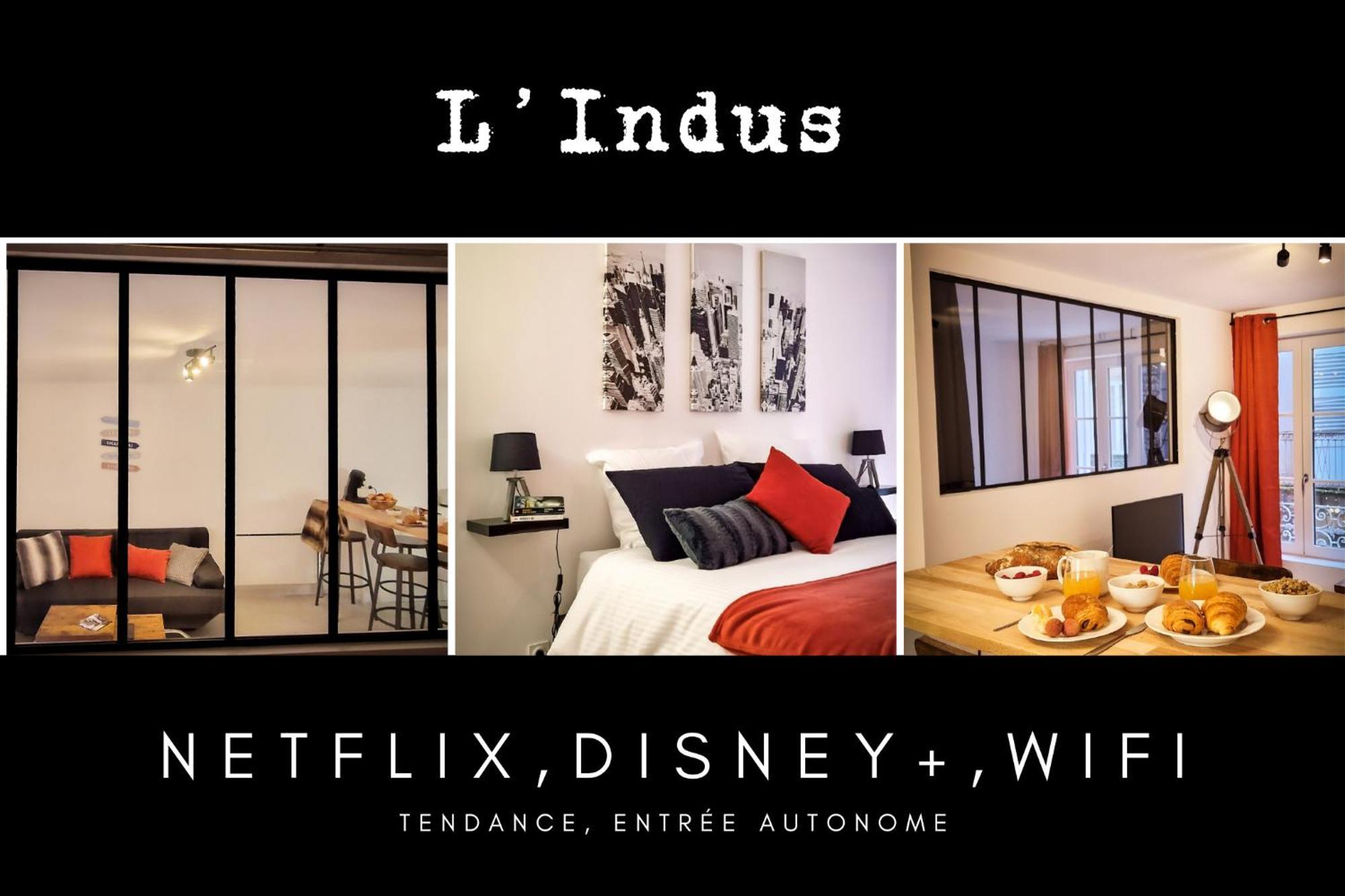 L'Indus 3 Etoiles Wifi, Netflix, Disney, Coeur De Bastide Villefranche-de-Rouergue Bagian luar foto
